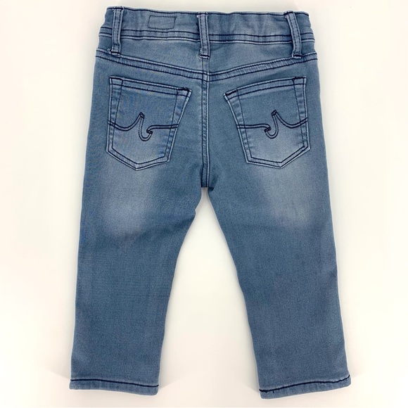 ag Adriano Goldschmied Kids Infant Blue Jeans with Adjustable Waist, 18M - Picture 7 of 16